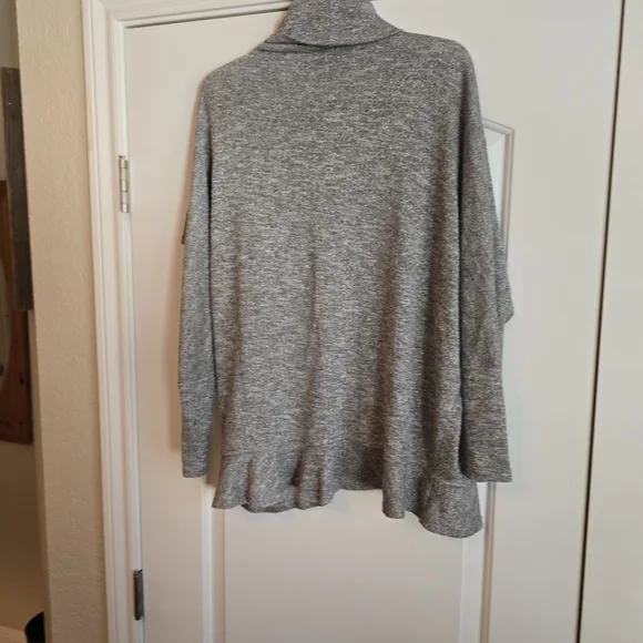 Premise Heather Gray Cowl Neck Sweater - Picture 2 of 4